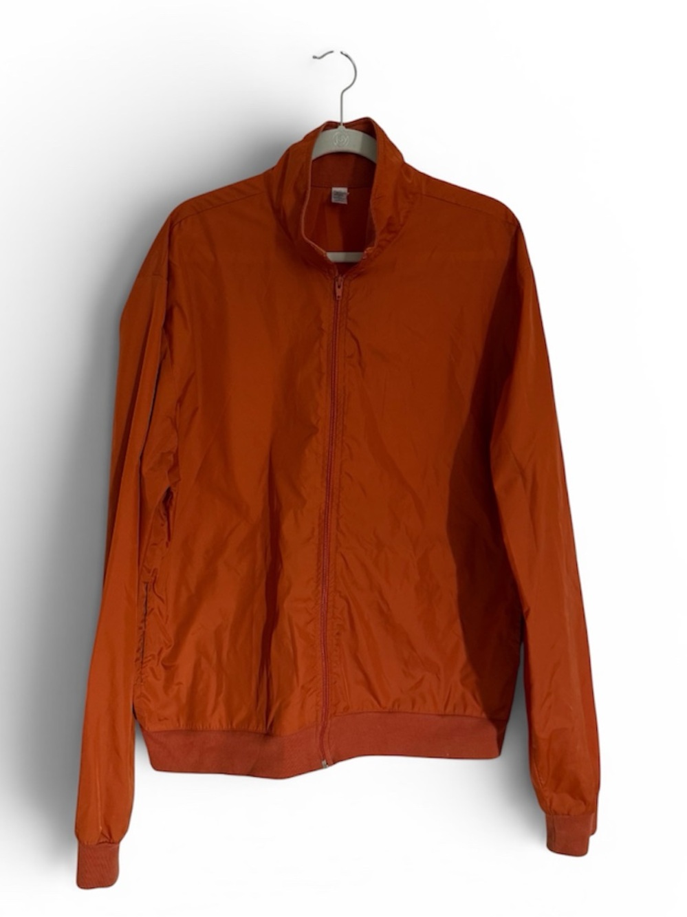 American Apparel Men's Rust-Orange Bomber Jacket